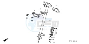 TRX90XC TRX90 ED drawing STEERING SHAFT