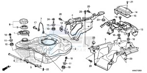 TRX500FE1G TRX500 Europe Direct - (ED) drawing FUEL TANK