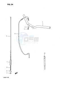 JR50 (P28) drawing HANDLEBAR - CABLE