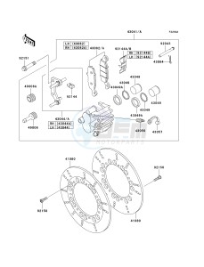 KZ 1000 P [POLICE 1000] (P20-P24) [POLICE 1000] drawing FRONT BRAKE-- P21_P22- -