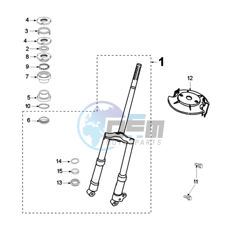 FRONT FORK / STEERINGHEAD