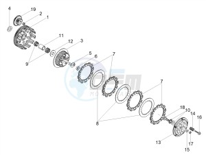 RS 50 RS4 50 2T E4 (APAC, EMEA) drawing Clutch