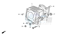 XR70R drawing CYLINDER