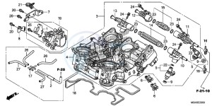 VFR1200XDC drawing THROTTLE BODY