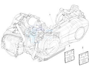 Sprint iGET 125 4T 3V ABS (EMEA) drawing Engine, assembly