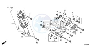 CRF100FC drawing REAR CUSHION