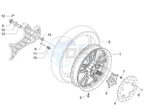 Carnaby 125 4t e3 drawing Rear Wheel