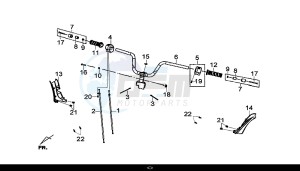 GTS 300I ABS (LN30W9-EU) (L7-M0) drawing STRG. HANDLE COMP / GTS 300I ABS (LN30W9-EU) (L7-M0)