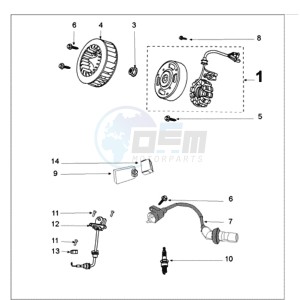 KISBEE RS drawing IGNITION PART