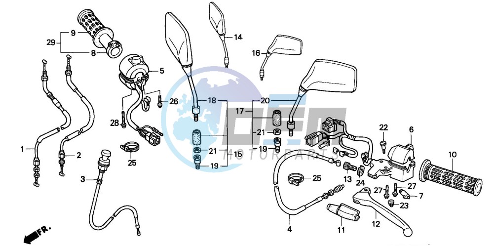 HANDLE LEVER/SWITCH/CABLE (2)