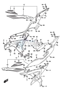 GSX-S125 drawing FRAME COVER (GSX-S125MLXL8 P21)