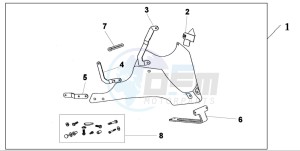 CB600F CB600F drawing REAR SEAT COWL