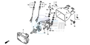 TRX300EX SPORTRAX drawing HEADLIGHT (TRX300EX'01-'06)