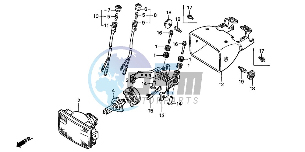 HEADLIGHT (TRX300EX'01-'06)