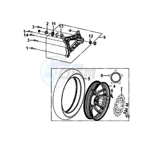 SYMPHONY ST 125I/ABS (XB12WW-EU) (E4) (L8-M0) drawing REAR WHEEL