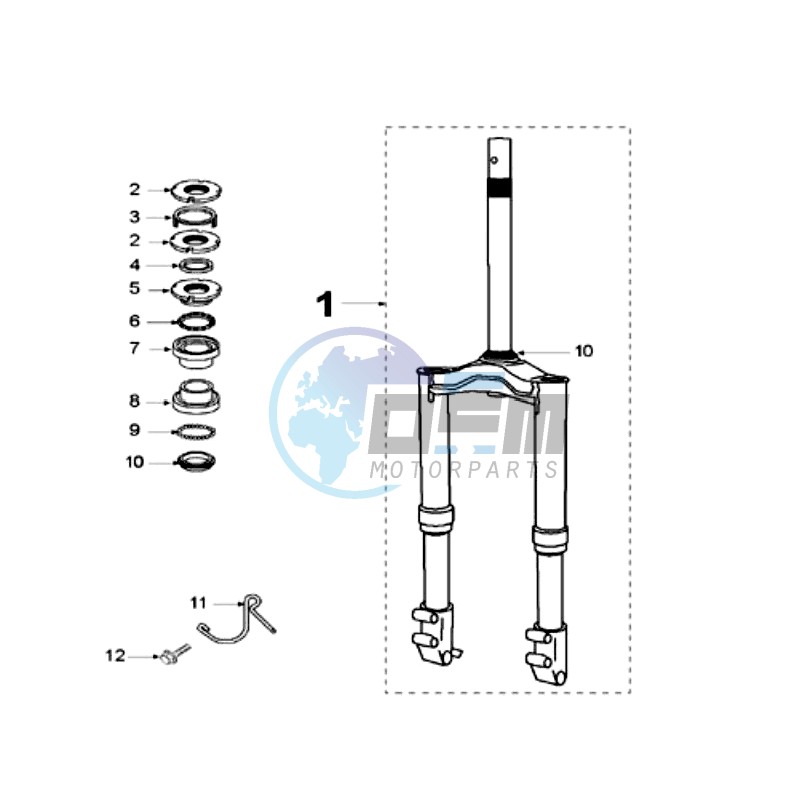 FRONT FORK / STEERINGHEAD