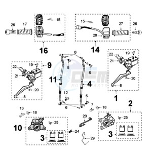 JETFORCE 50 R DARK SIDE U drawing BRAKE SYSTEM *AJP*