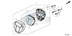 CRF1000DG CRF1000 - Africa Twin - Dual Clutch Europe Direct - (ED) drawing METER