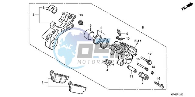 REAR BRAKE CALIPER