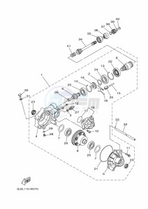 YFM450FWB KODIAK 450 (BHS1) drawing FRONT DIFFERENTIAL