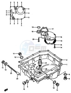 GSX-R750 (F-G-H) drawing OIL PAN