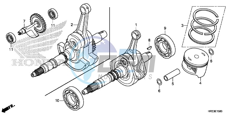 CRANK SHAFT/PISTON