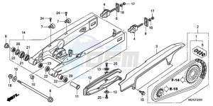 CBF600N9 Europe Direct - (ED) drawing SWINGARM