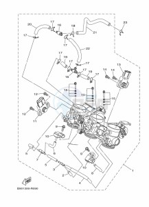 XSR900 MTM850 (BAE6) drawing INTAKE