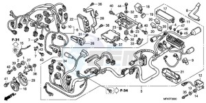 CB1000R9 France - (F / CMF) drawing WIRE HARNESS