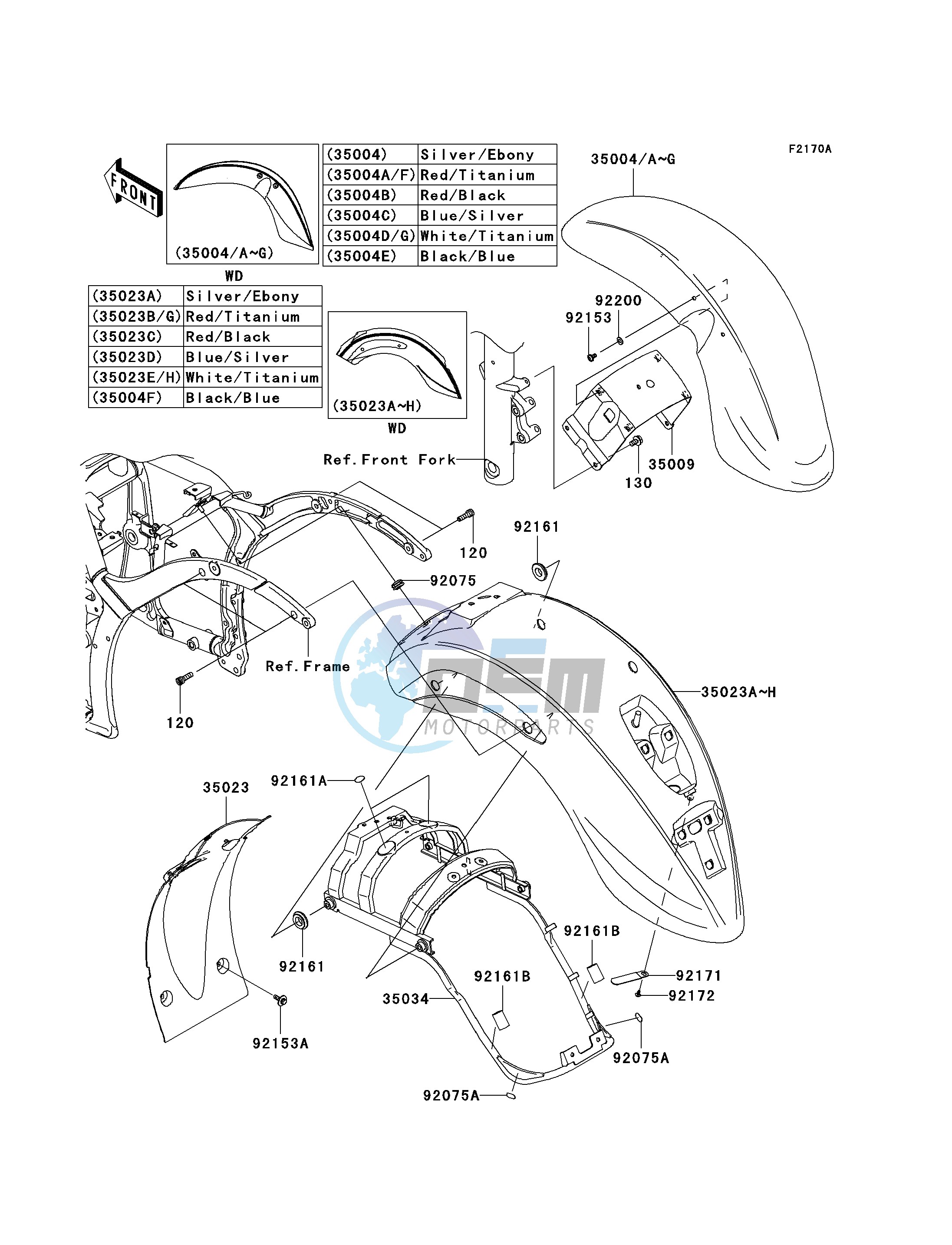 FENDERS -- JKAVN2D1 7A011497 - - -