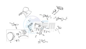 CROSS CITY - 125 CC 4T EU3 drawing HEADLAMPS - BLINKERS