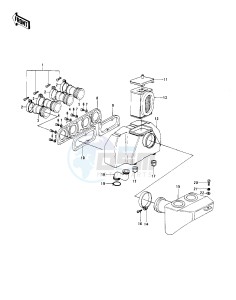 KZ 1000 C [POLICE 1000] (C1-C1A) [POLICE 1000] drawing AIR CLEANER -- 78 C1_C1A- -