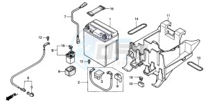 VT125C2 drawing BATTERY