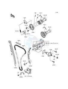 KX450F KX450HGF EU drawing Camshaft(s)/Tensioner