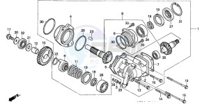 NT650V drawing SIDE GEAR CASE