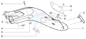 Liberty 50 4t RST ptt (F) France drawing Rear mudguard