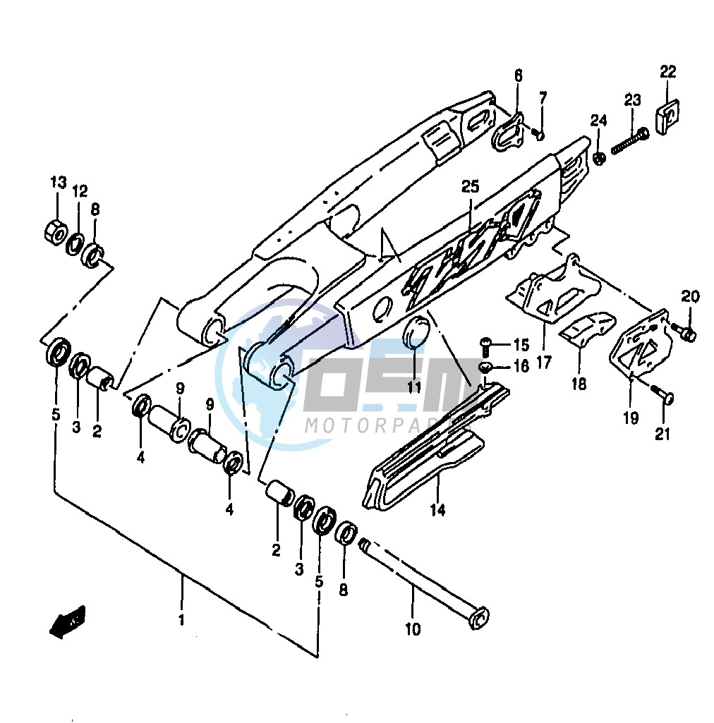 REAR SWINGING ARM (MODEL V)