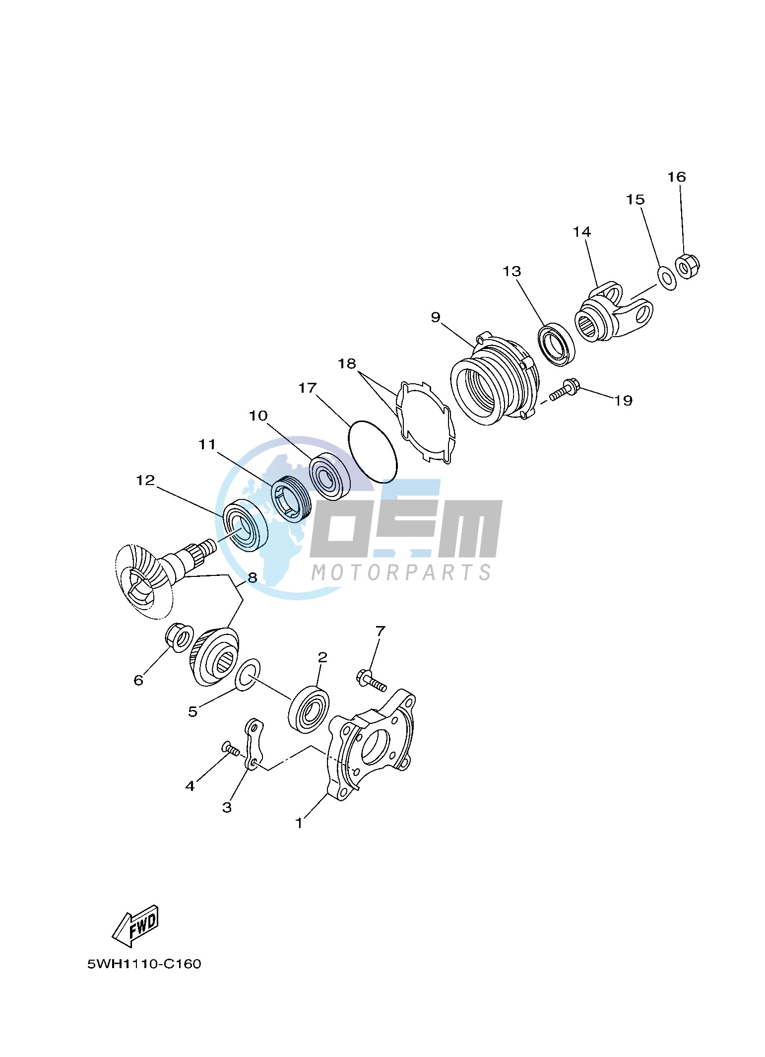 MIDDLE DRIVE GEAR