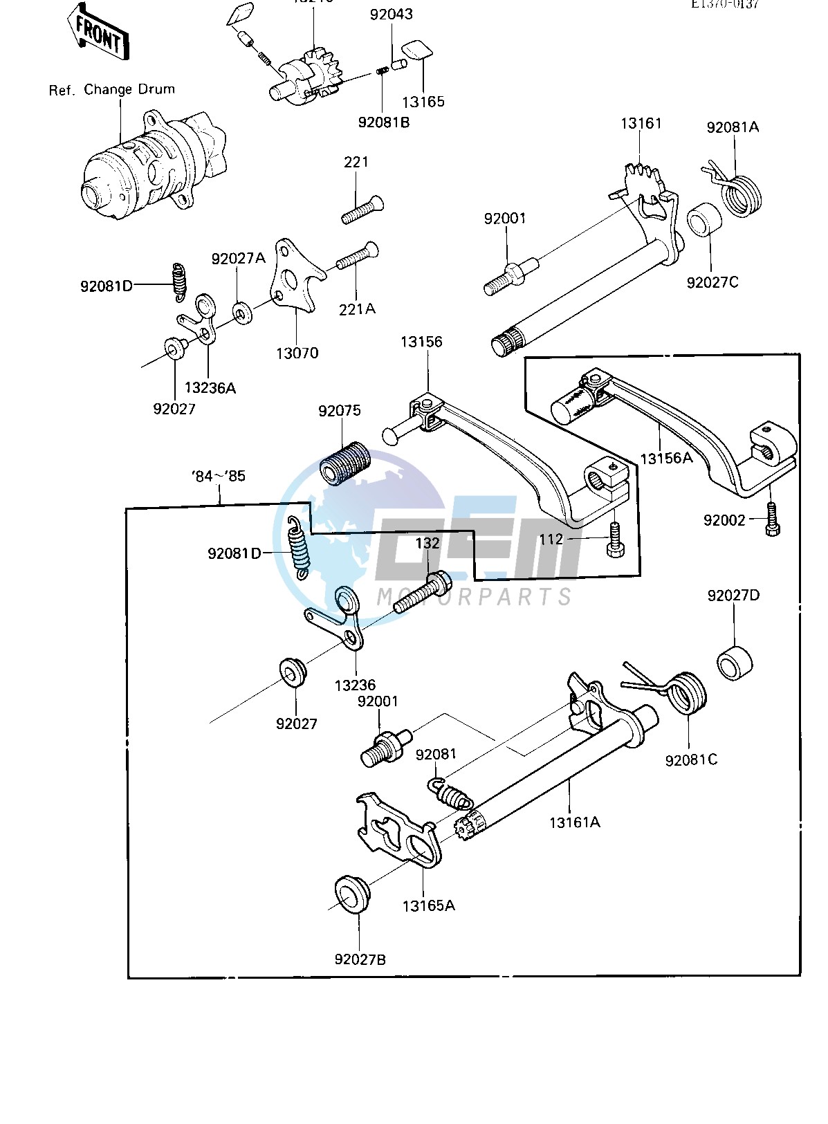 GEAR CHANGE MECHANISM