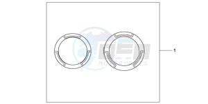 CB600FA39 Europe Direct - (ED / ABS ST 25K) drawing CRANCASE RING SET