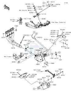 NINJA ZX-10R ZX1000SJFA XX (EU ME A(FRICA) drawing Muffler(s)