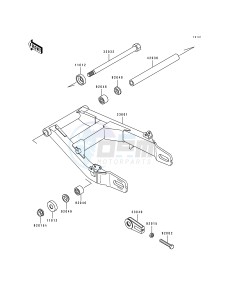 EN 500 A [VULCAN 500] (A6-A7) [VULCAN 500] drawing SWINGARM