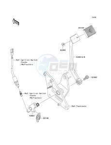 VN 900 C [VULCAN 900 CUSTOM] (7F-9FA) C9FA drawing BRAKE PEDAL_TORQUE LINK