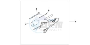 CB1000RAC drawing GRIP HEATER ATT