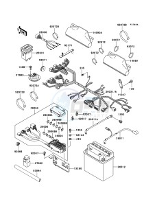 MULE 3010 4x4 KAF620-E5 EU drawing Chassis Electrical Equipment