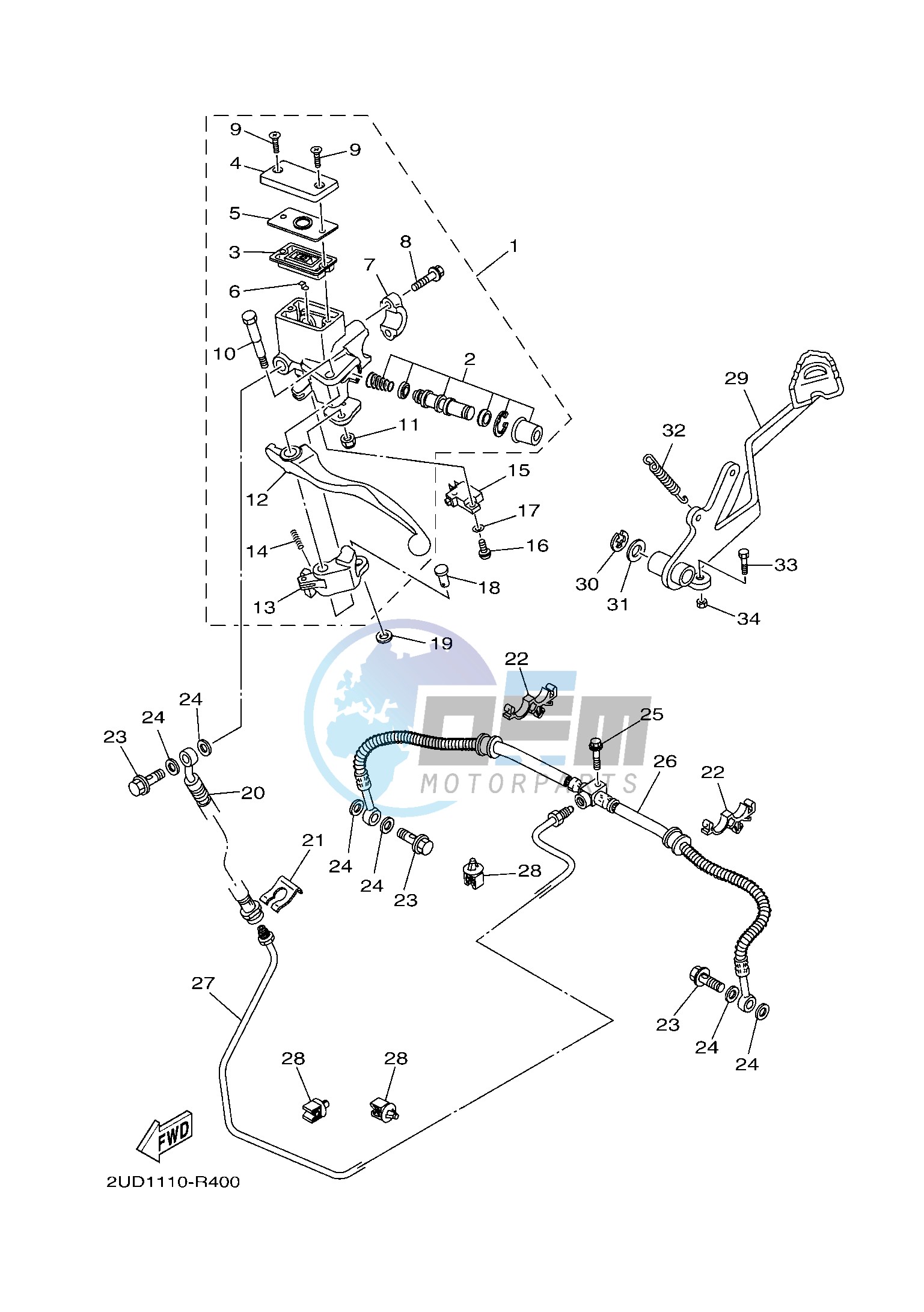 REAR MASTER CYLINDER