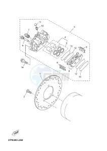 YP125RA (ABS) X-MAX125 ABS X-MAX125 ABS (2ABE) drawing REAR BRAKE CALIPER