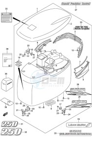 DF 250AP drawing Engine Cover