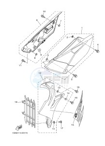 YZ85LW (1SND 1SNF 1SPD 1SPF) drawing SIDE COVER