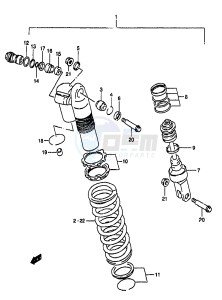 RM250 (T-V-W-X-Y) drawing SHOCK ABSORBER (MODEL Y)